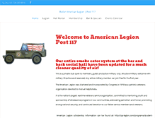 Tablet Screenshot of butlerlegion.com